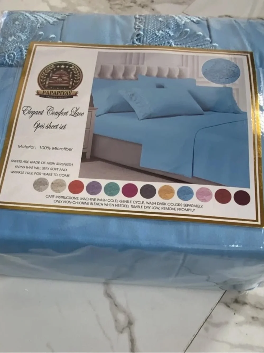 Blue Geometric Home Bedding Set - multiple please specify which one.
